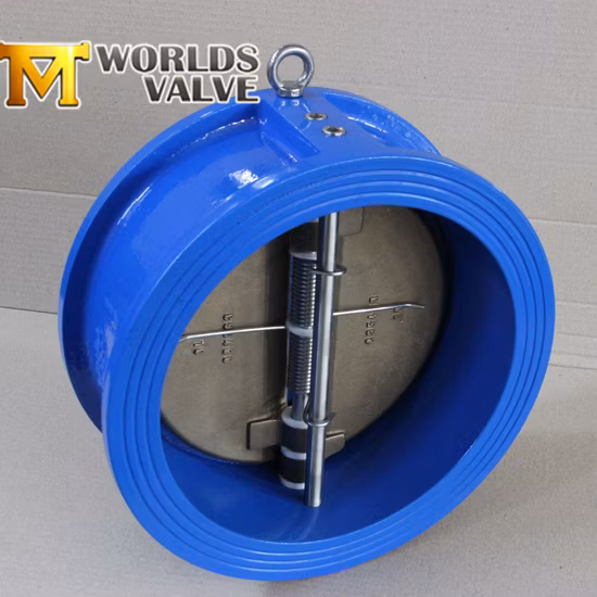 API594/ISO5752 Rückschlagventil aus duktilem Gusseisen in Wafer-Ausführung mit Doppelplatte und doppelter Tür