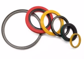 Hydraulisch-mechanisches Pumpenventil, Variseal, kundenspezifische PTFE-Kohlenstoff-Praphit-Peek-Doppellippen-Kolbenstange, rotierende Ölfeder-vorgespannte Dichtung